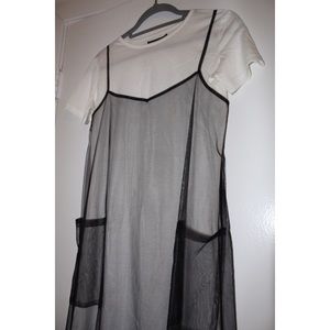 boohoo petite 2 In 1 tulle slip dress - new w tag!